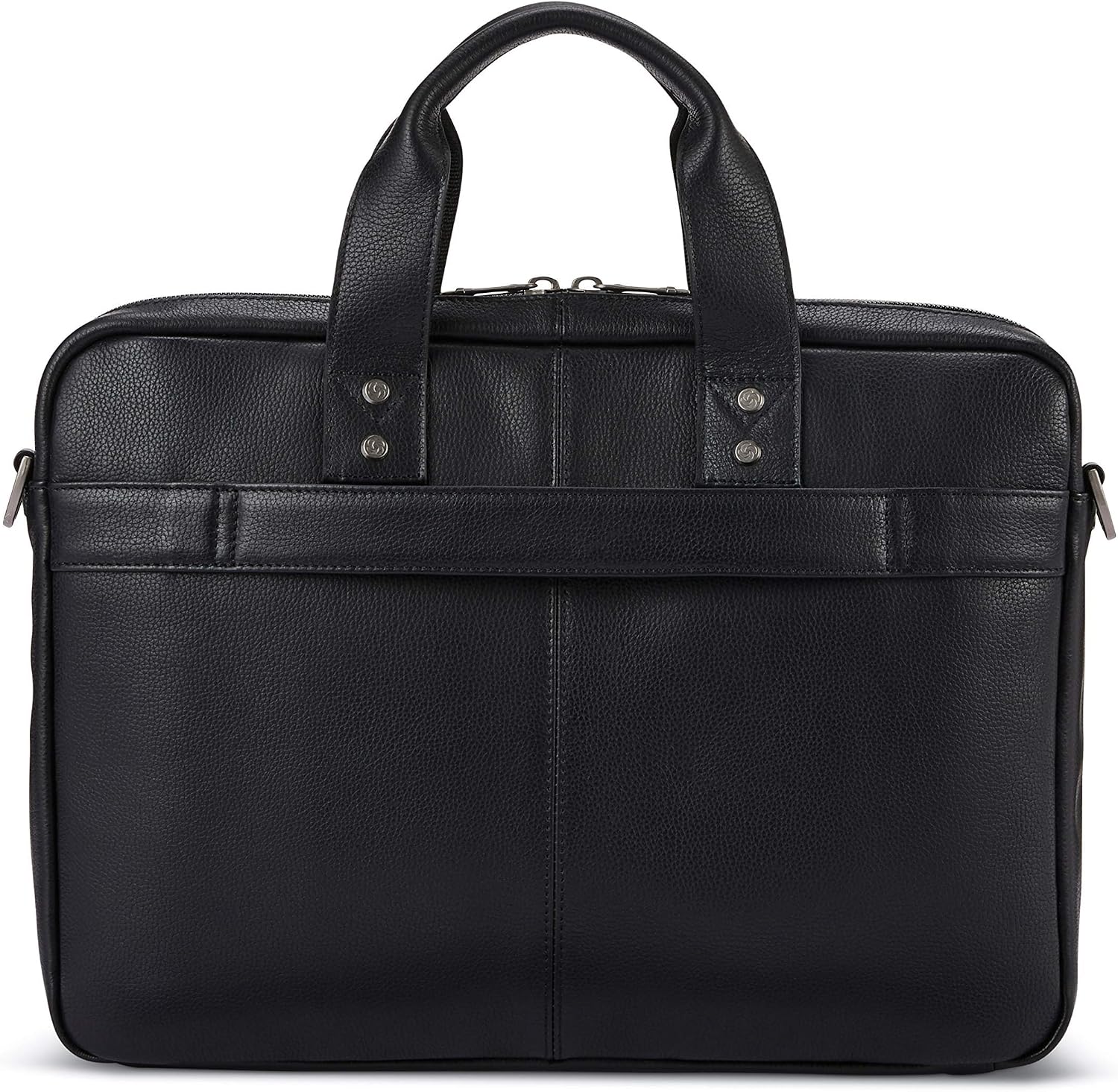 Samsonite Classic Leather Slim Brief, Black, One Size