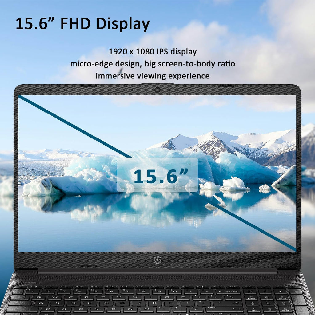 HP G9 Laptop, Intel Core i3-1315U Processor (Beats i7-1165G7), 15.6' FHD 1080p LED Display, SD Card Reader, RJ-45 Ethernet Port, Wi-Fi 6, Windows 11 Pro, WOWPC Recovery USB (16GB RAM | 1TB SSD)