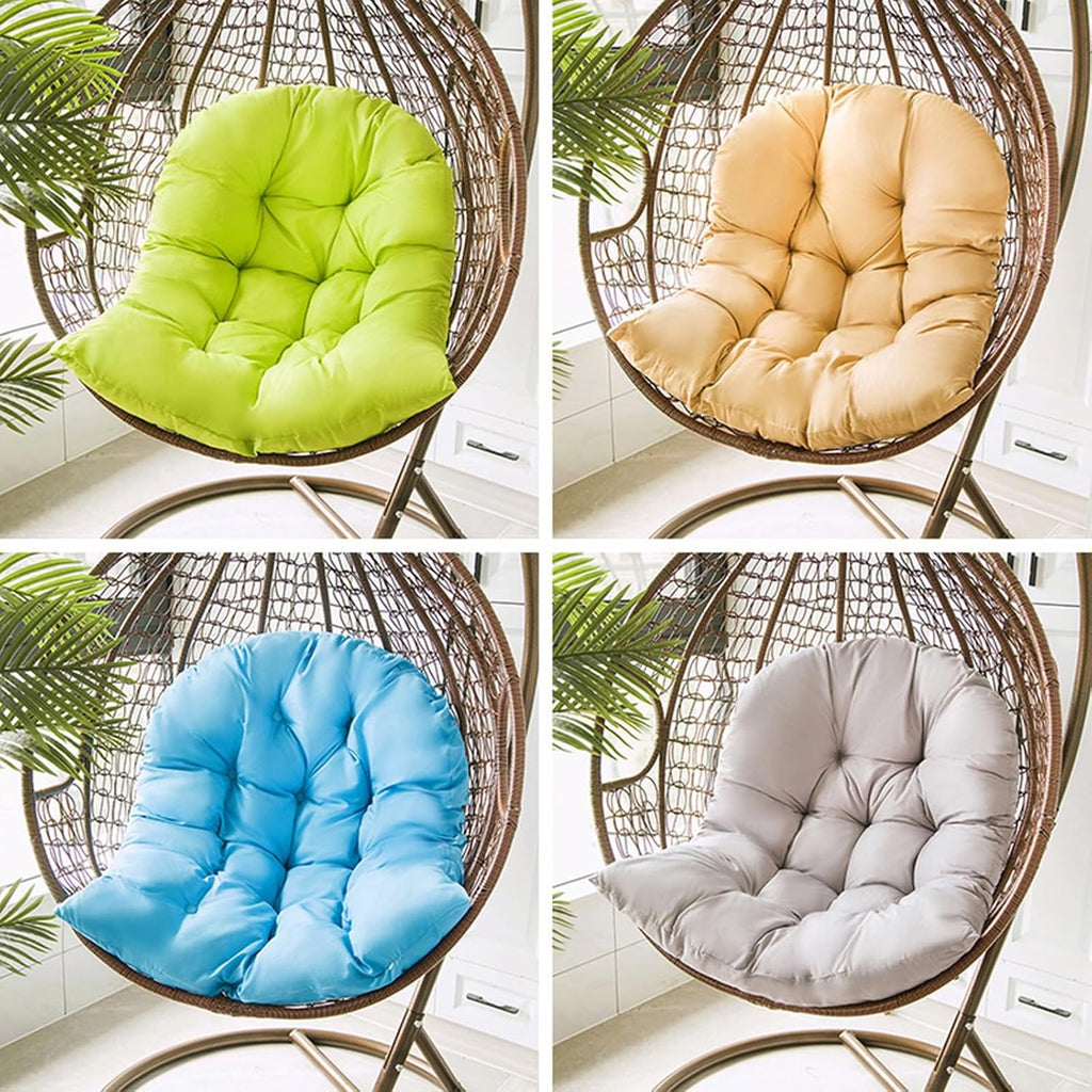 SUCADA Waterproof Swing Egg Chair Cushion Hanging Basket Cushion Thickened Soft Egg Chair Pad Garden Indoor Outdoor Patio Seat Cushion for Rattan Chair(H11)