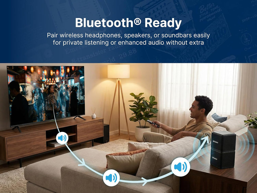 Emerson ETS-5000KA 50' Class 4K UHD Smart TV with Full HDR | Ultra HD 2160p LED Display, Built-in Digital Tuner, HDMI & USB Inputs, Voice Control Compatible, Sleek Design for Home Entertainment