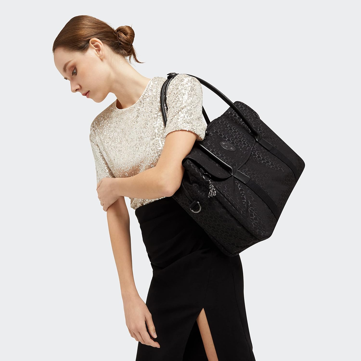 Kipling Women's Superworker Laptop Tote Bag, Lightweight Commuter Tote, Nylon Tote Bag