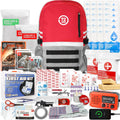 72 HRS Deluxe Emergency Survival Kit - Heavy Duty 72 Hour Bag Survival Kit for Earthquake, Hurricane, Tsunami, Winter, Blackout - Includes Emergency First Aid Kit, Water, Food