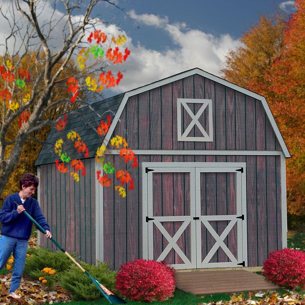 Best Barns Denver 12 ft. x 20 ft. Wood Storage Shed Kit with Floor Including 4 x 4 Runners Denver_1220df