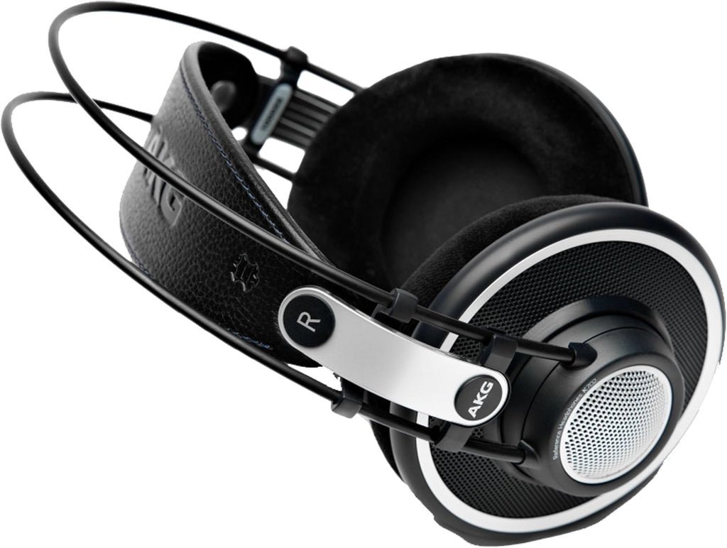 AKG Pro Audio 2458X00190 (K702) Over-Ear, Open-Back, Flat-Wire, Reference Studio Headphones,Black