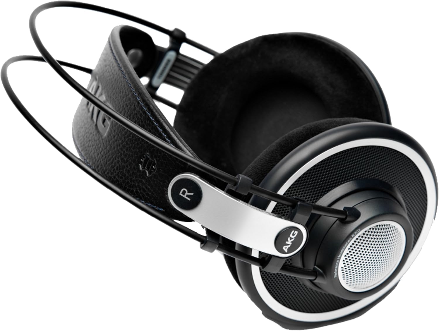 AKG Pro Audio 2458X00190 (K702) Over-Ear, Open-Back, Flat-Wire, Reference Studio Headphones,Black