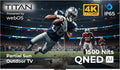 Titan L200 QNED 55 Inch Outdoor TV, Partial Sun, IP65 Smart Weatherproof TV, 4K HDR, 120 Hz, Web AI OS, 1500 Nits, Wi-Fi 6E, Dolby Digital, Outdoor TV Cover, Slim Bezel, 2 Yr Wty