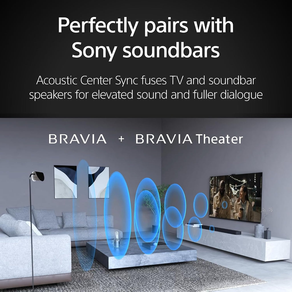Sony 65 Inch Mini LED QLED 4K Ultra HD TV BRAVIA 9 Smart Google TV with Dolby Vision HDR and Exclusive Features for PlayStation 5 (K-65XR90), 2024 Model BRAVIA Theater Bar 9 Sound Bar