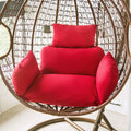 HUHJYUGE Egg Chair Cushion Replacement, Hanging Chair Cushion Only, Swing Cushion Outdoor, with Headrest, Zipper, Detachable, Skin-Friendly, Comfy, for Patio Garden