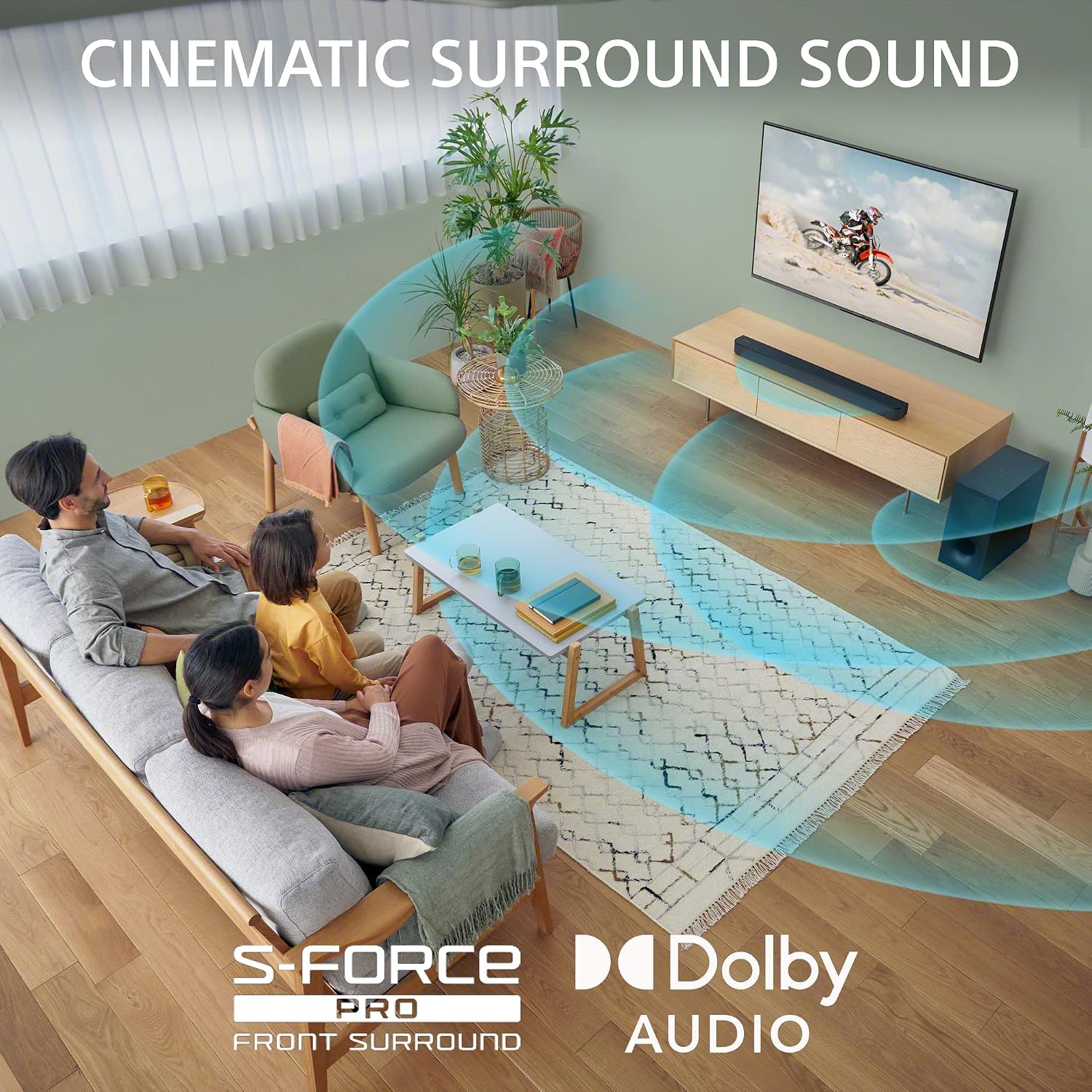 Sony 50 Inch 4K Ultra HD TV BRAVIA 3 LED Smart Google TV HT-S400 2.1ch Soundbar with Powerful Wireless subwoofer