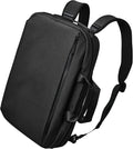 ALPAKA Elements Tech Brief Pro 12L -3-in-1 Recycled Fabric Laptop Briefcase Backpack for 16' Laptop, Anti-Theft Secure with Luggage Pass-Through, Water-Resistant, Fits Tech & Business Essentials,Black
