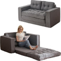 YOSHOOT Loveseat Sleeper Sofa,55' Convertible Sofa Bed Couch Futon Couches for Living Room,3-in-1 Pull Out Floor Couch with Reclining Backrest and Pillows