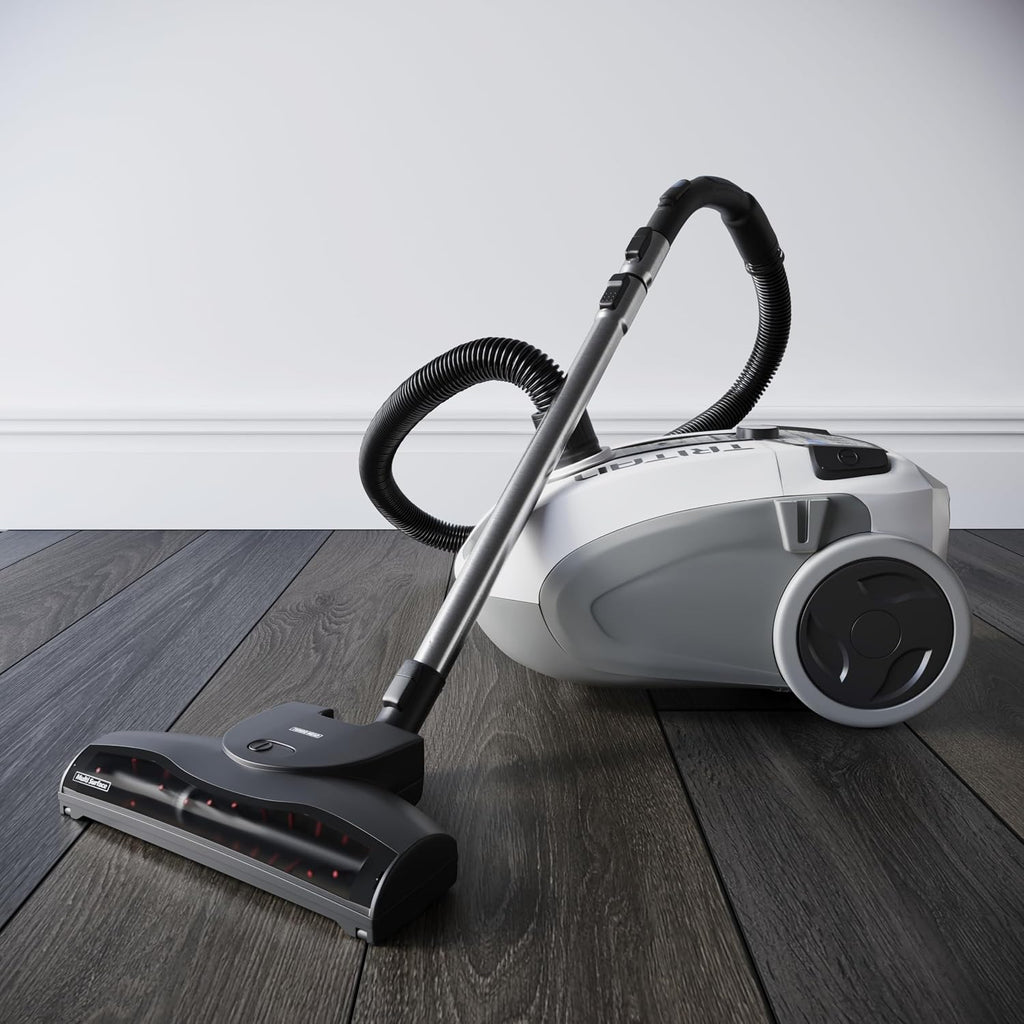 Prolux Tritan Bagged Canister Vacuum Cleaner with Sealed HEPA Filtration, 5-Speed Motor, Best Rated Canister for Pet Hair and Home Cleaning