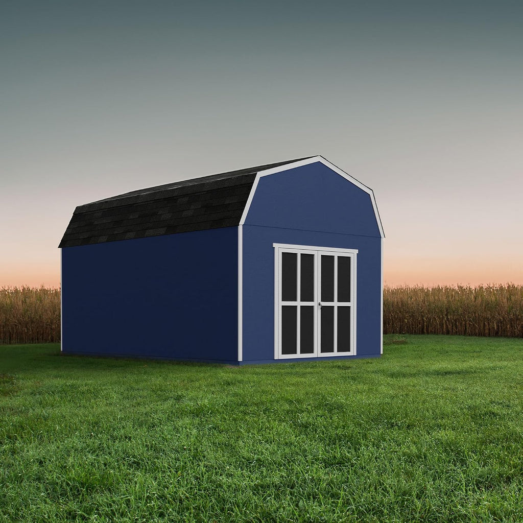 Handy Home Products Braymore 10x18 Do-It-Yourself Wooden Storage Shed- Does not Include Floor kit, Paint, or Roofing Shingles