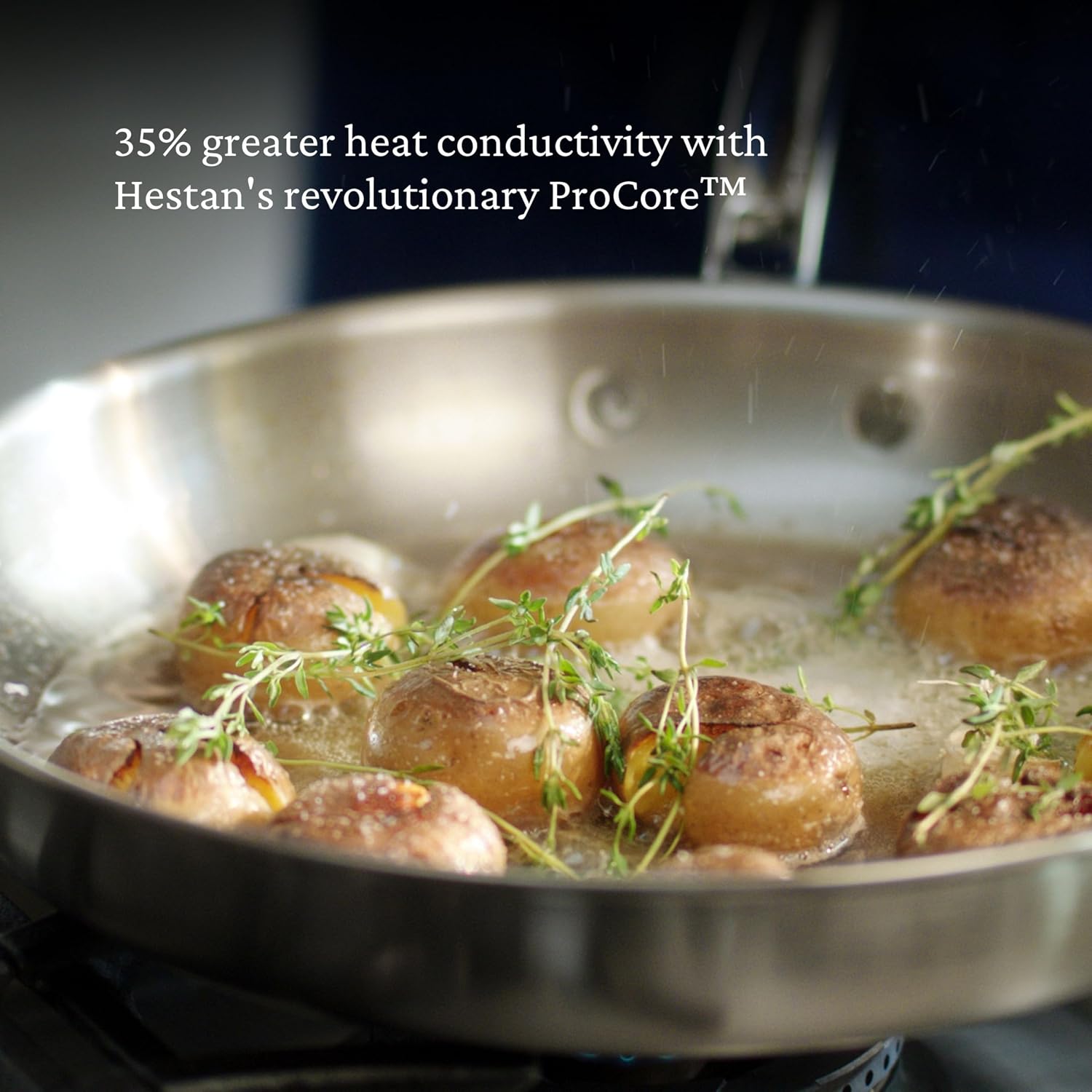 Thomas Keller Insignia by Hestan - Stainless Steel Frying Pan Set, Induction Cooktop Compatible, 11'' & 12.5''