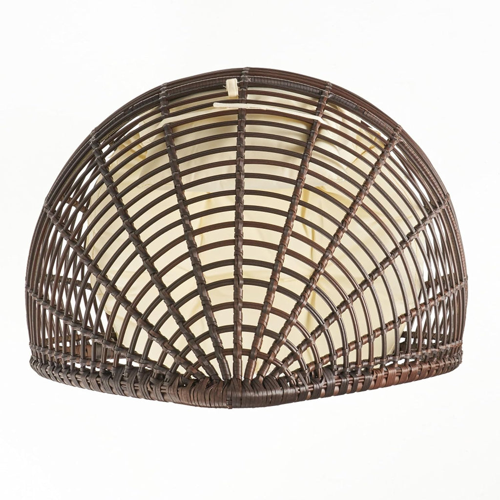 Cutter Teardrop Egg Chair Papasan Comfy Wicker Hanging Cushion Bedroom Indoor Outdoor