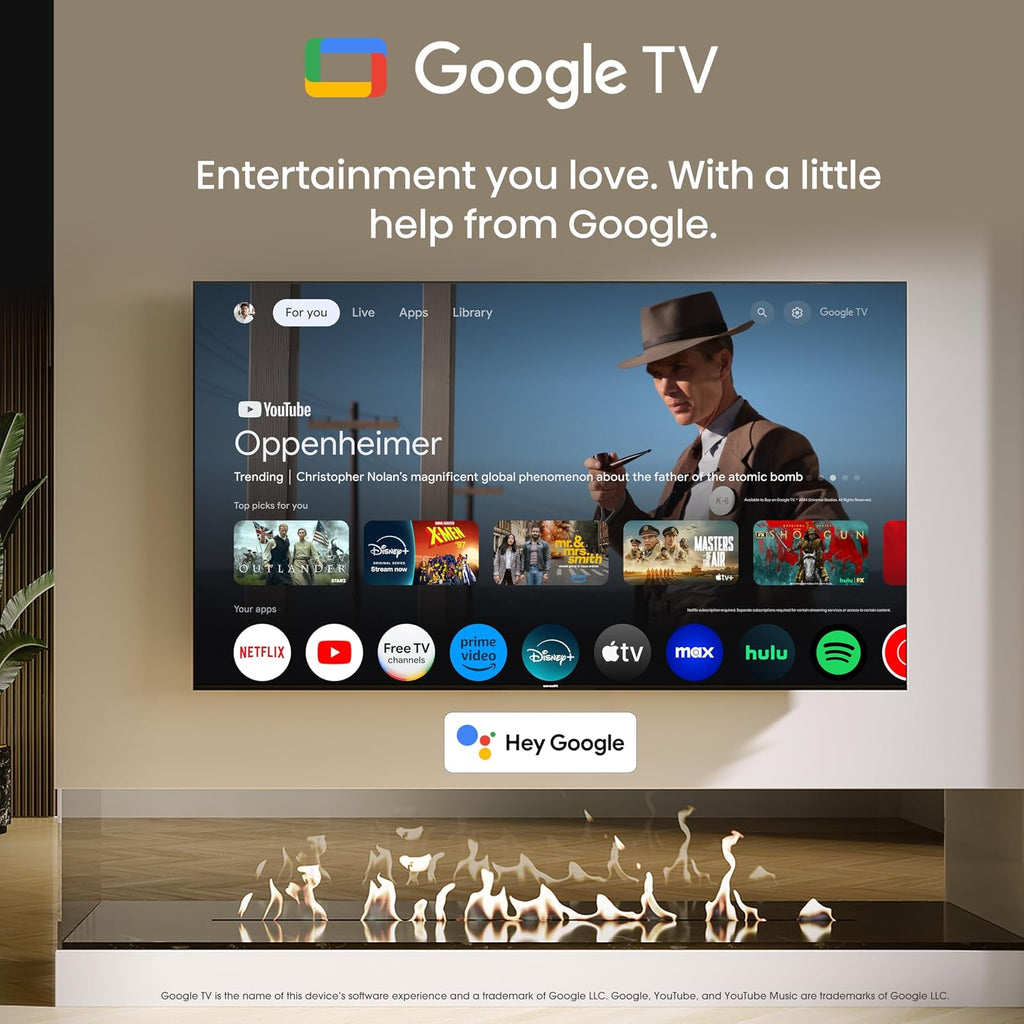 Hisense A7 Series 43-Inch Class 4K UHD Smart Google TV with Voice Remote, Game Mode Plus, Chromecast Built-in (43A7N, 2024 Model)