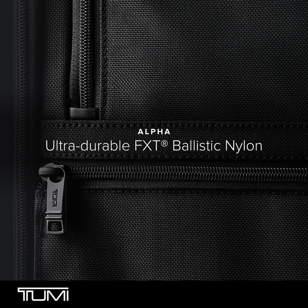 TUMI - Alpha Medium 15' Expansion Laptop Briefcase - Professional Briefcase for Commute or Travel - Padded Compartment Fits up to 15' Screen - Black Leather