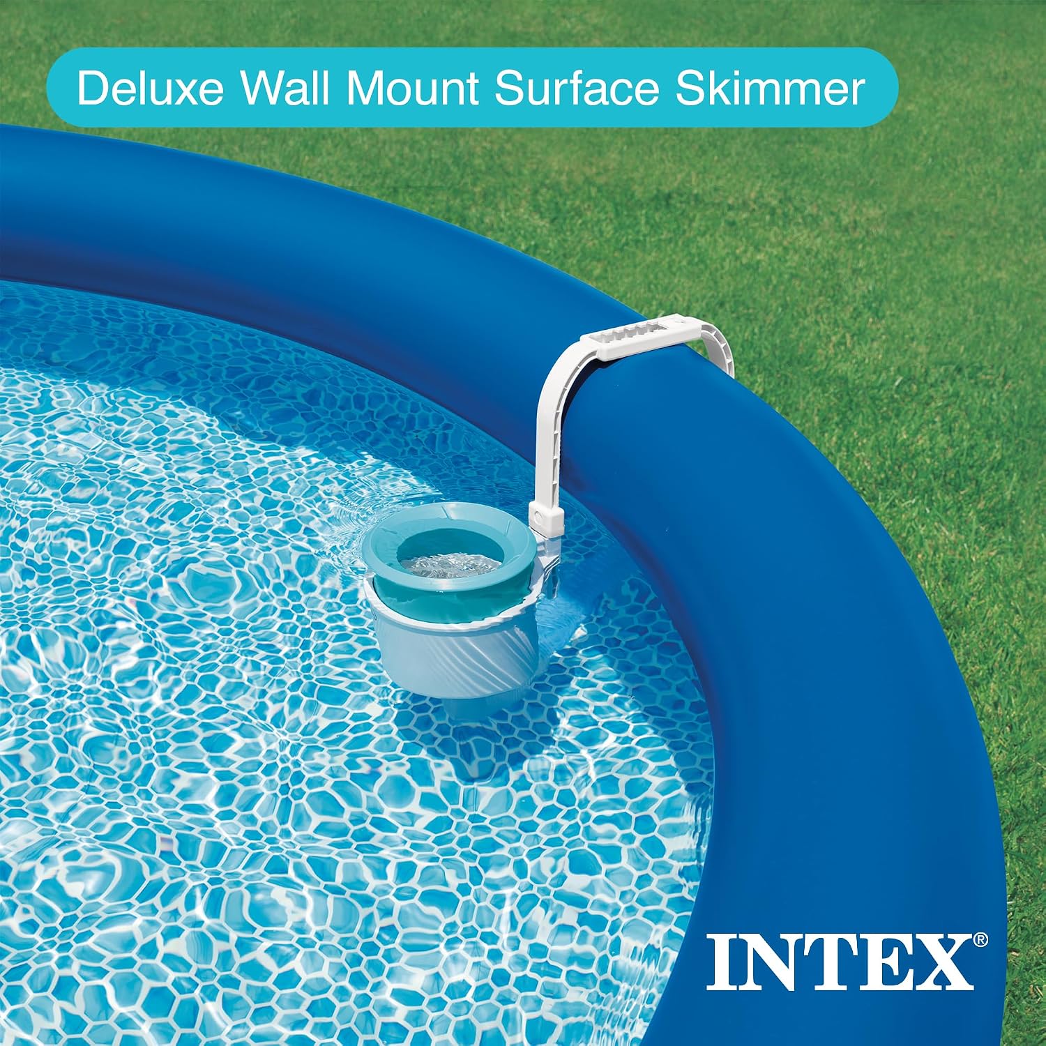 Intex Krystal Clear Saltwater System for 7000 Gallon Above Ground Swimming Pool and Deluxe 800 GPH Wall Mounted Pool Surface Automatic Skimmer