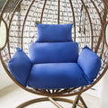 HUHJYUGE Egg Chair Cushion Replacement, Hanging Chair Cushion Only, Swing Cushion Outdoor, with Headrest, Zipper, Detachable, Skin-Friendly, Comfy, for Patio Garden