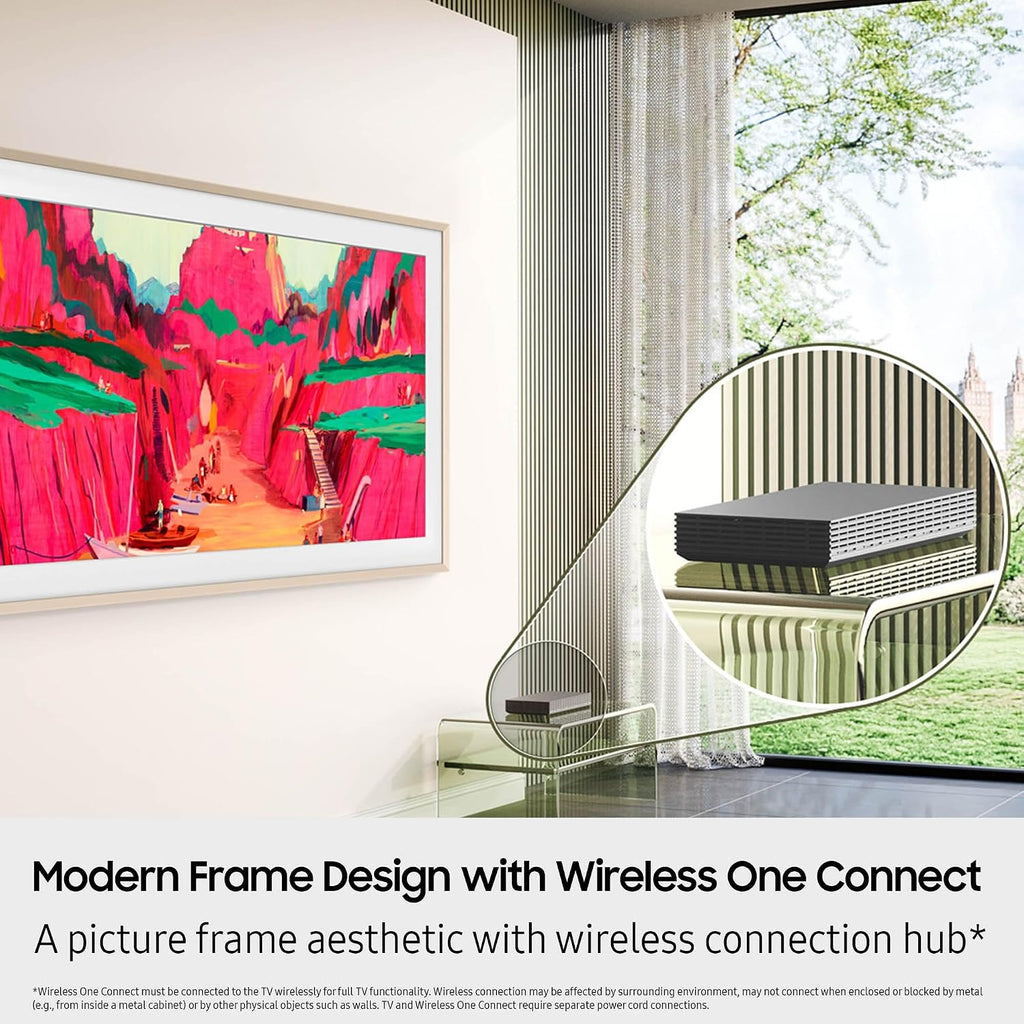 Samsung QN75LS03FWFXZA 75 Inch The Frame Pro Wireless 4K Neo QLED TV with a HW-B750F B Series Soundbar 5.1 Ch and Subwoofer (2025)