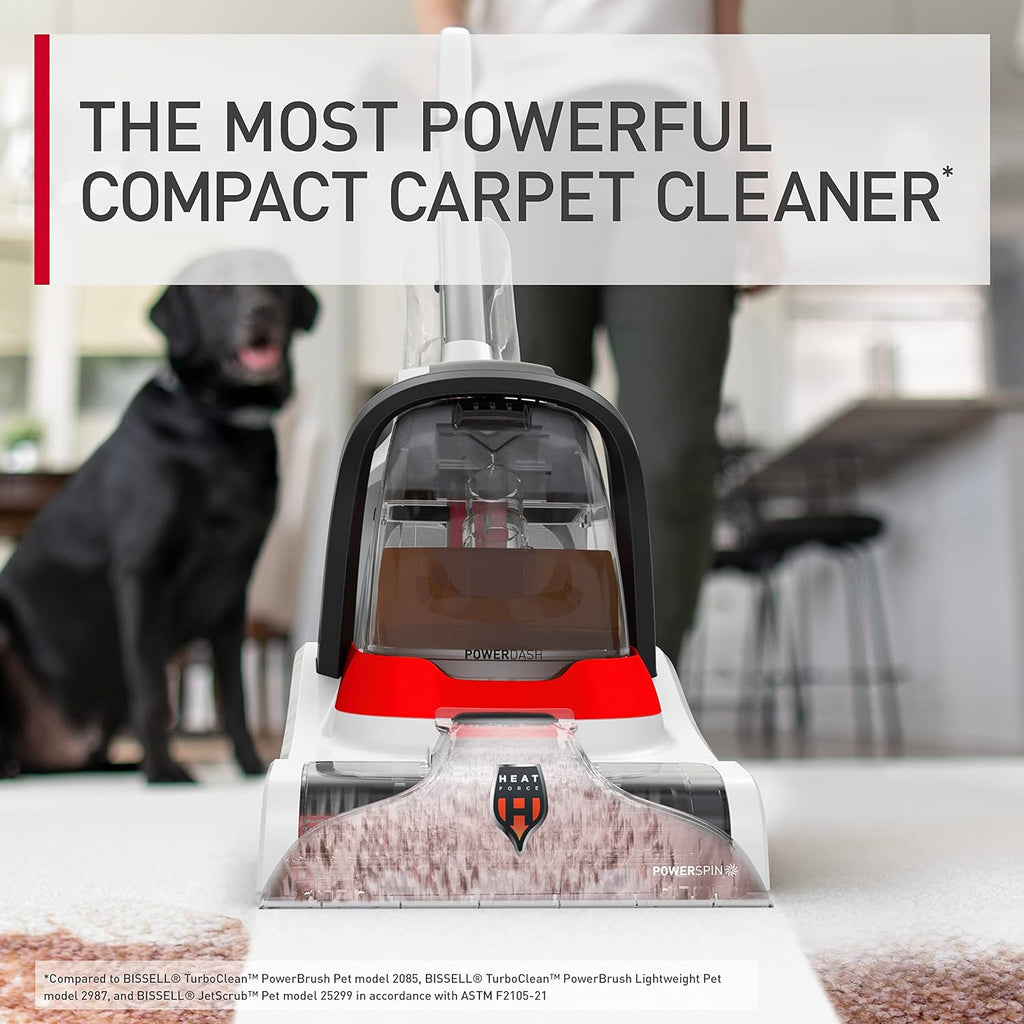 Hoover PowerDash Pet+ Compact Carpet Cleaner Machine, Lightweight Carpet Shampooer Machine, Pair with a Hoover Carpet Cleaner Solution for a Bright, Refreshed Home