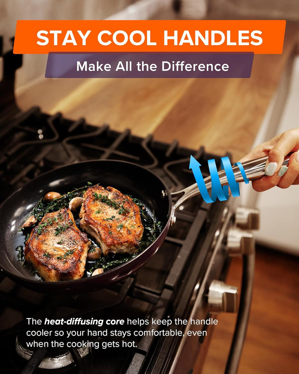 Nuwave Lux 13-Piece Premium Cookware Collection, Next-Generation G11 Duralon Blue Ceramic Nonstick, Ultra Durable, PFAS-Free, Lightweight & Works on All Cooktops