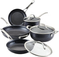 Anolon X Cookware/Pots and Pans Set, 8 Piece, Dark Gray