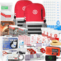 72 HRS Deluxe Emergency Survival Kit - Heavy Duty 72 Hour Bag Survival Kit for Earthquake, Hurricane, Tsunami, Winter, Blackout - Includes Emergency First Aid Kit, Water, Food