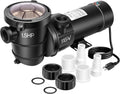 VIVOHOME 1.5 HP 5400 GPH Energy-Saving Above Ground Swimming Pool Pump, 115V 1.5 THP Upgrade Stainless lron Motor Shaft with Strainer Basket, ETL & DOE Certified