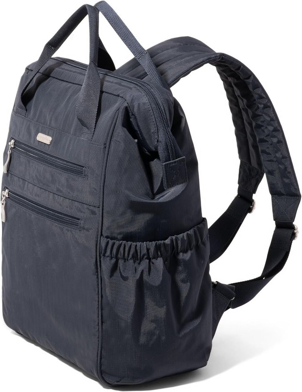 Baggallini City Scape Backpack - 15'x11' Lightweight Work Travel Bag w/Luggage Sleeve & RFID