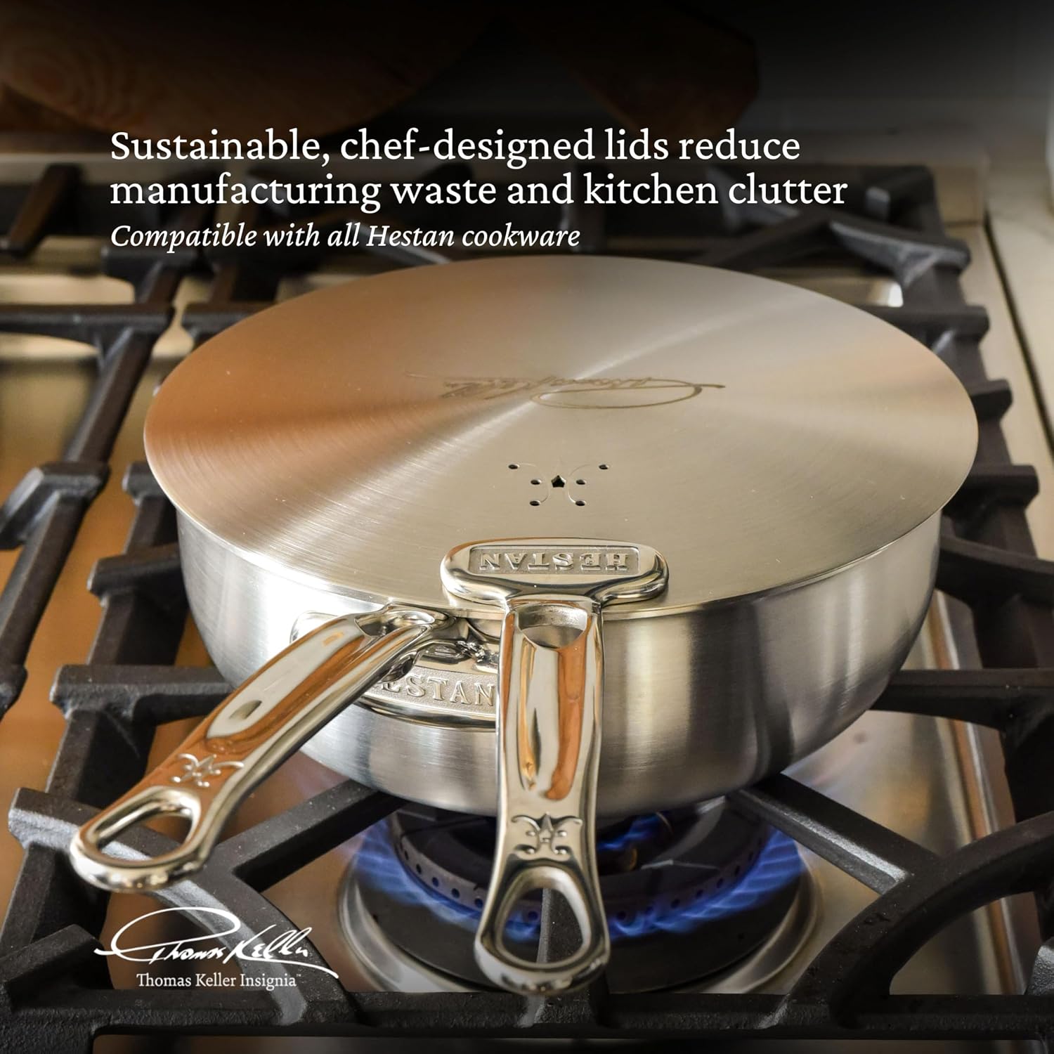Thomas Keller Insignia by Hestan - Stainless Steel 7 Piece Cookware Set, Induction Cooktop Compatible