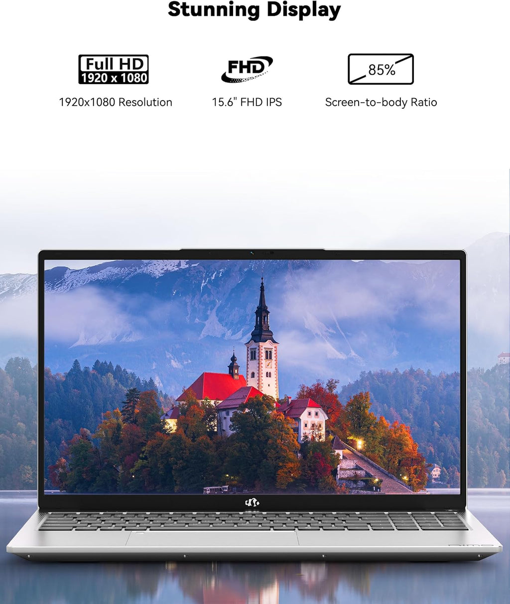 NIMO 15.6'' IPS FHD-Laptop, 16GB RAM 512GB SSD AMD Ryzen 5(Beat i5-1135G7, 4 Cores Up to 3.7GHz) Student Computer with 2 Years Warranty, 65W Type-C, Fingerprint, Backlit Keyboard, 180°Viewing