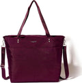 Baggallini Carryall Tote - Lightweight Nylon Zipper Top Weekender Travel Beach Bag w/Luggage Sleeve