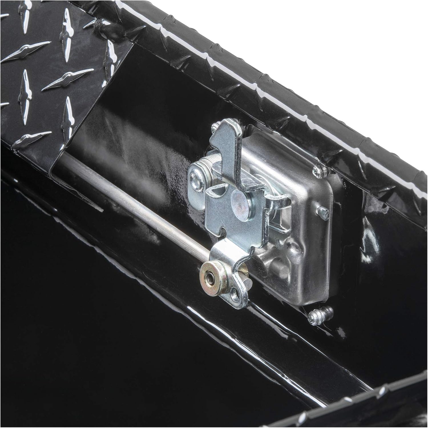 UWS EC10552 69-Inch Gloss Black Heavy-Wall Aluminum Slim Truck Tool Box with Low Profile, RigidCore Lid