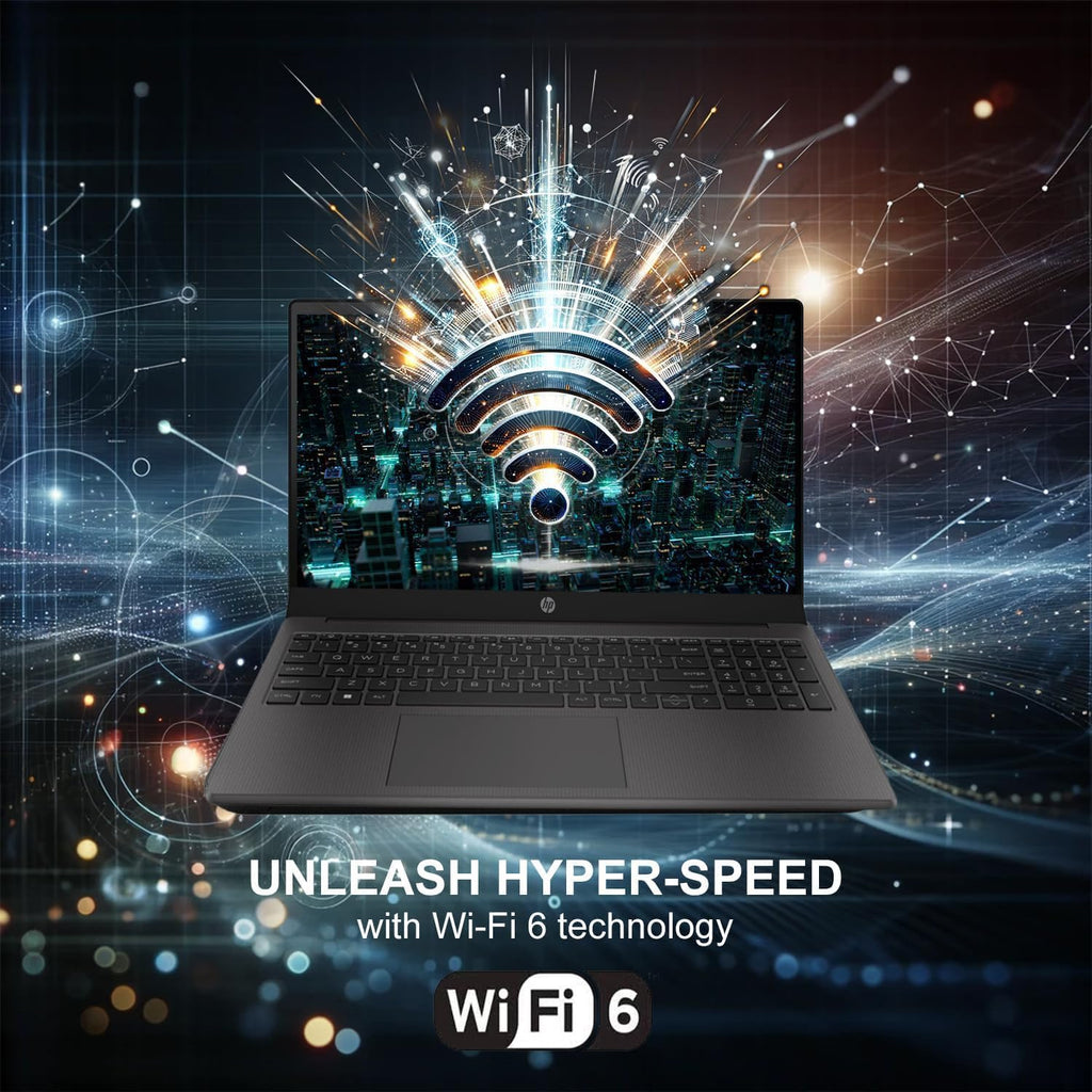 HP 255 G10 Laptop for Home or Work – Speed 6-Core Ryzen 5 (Up to 4.5 GHz), 16GB RAM, 256GB SSD, 15.6' Full HD, Windows 11 Pro, Wi-Fi 6, USB-C, WOWPC Recovery USB – Business and Fun Ready