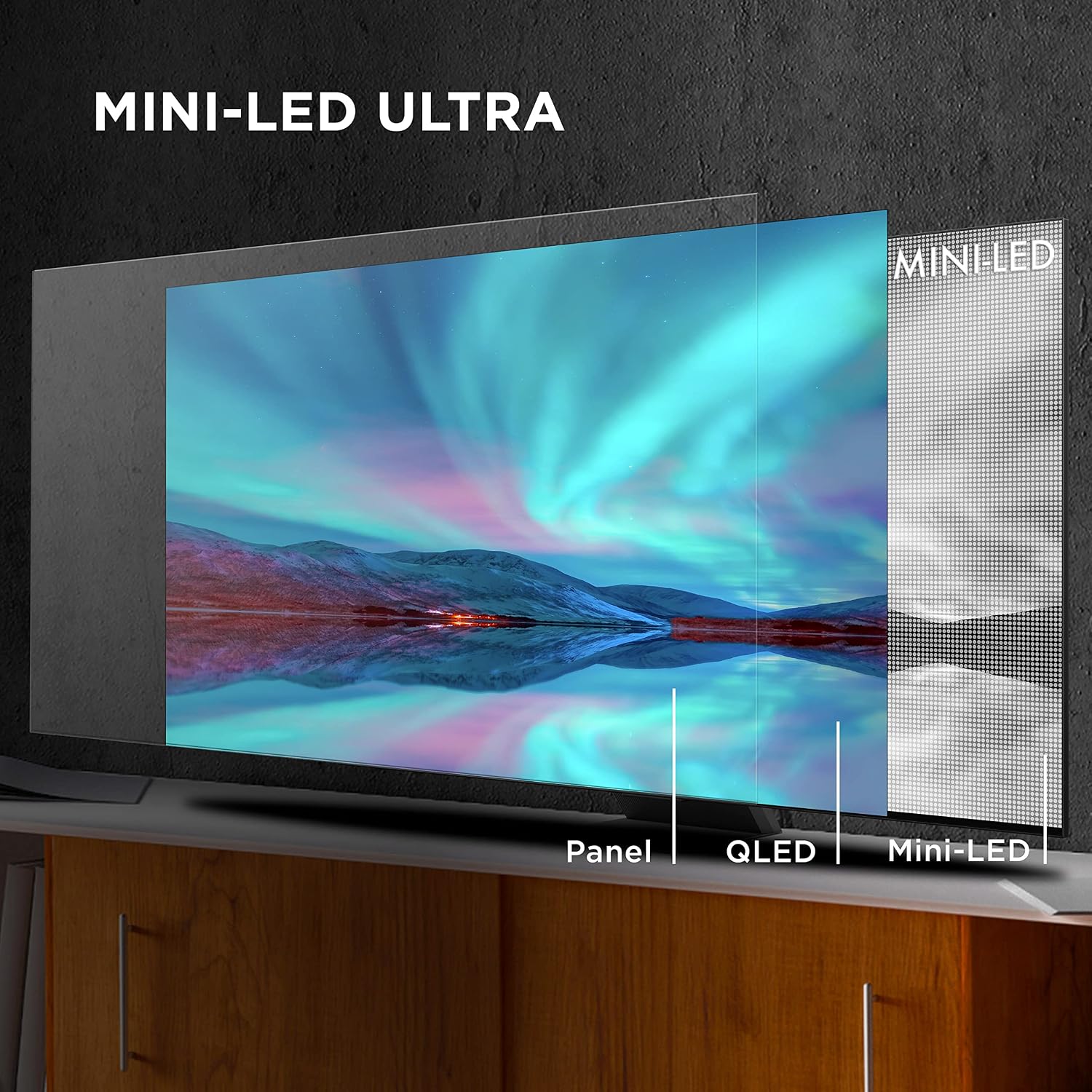 TCL 85-Inch QM8 QLED 4K Smart Mini LED TV with Google TV (85QM850G, 2023 Model) Dolby Vision, Dolby Atmos, HDR Ultra, Game Accelerator up to 240Hz, Voice Remote, Works with Alexa, Streaming Television