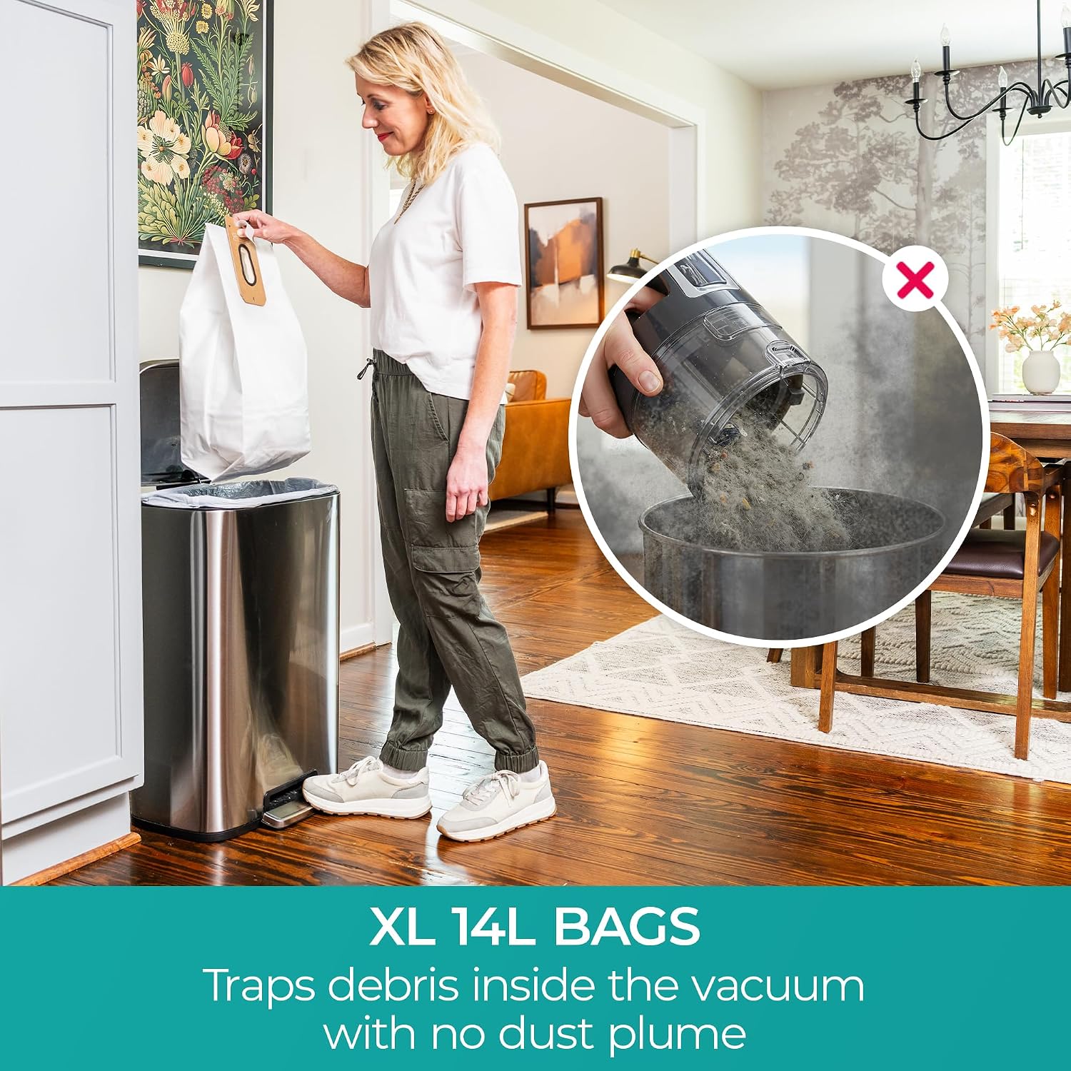 Kenmore BU1001 B200 Series Commercial Grade Vacuum Cleaner Lightweight 14L Capacity Bagged Upright Vac with LED Headlight and 2-Speed Setting Powerful Suction for Pets, Carpets & Hard Floor, Black
