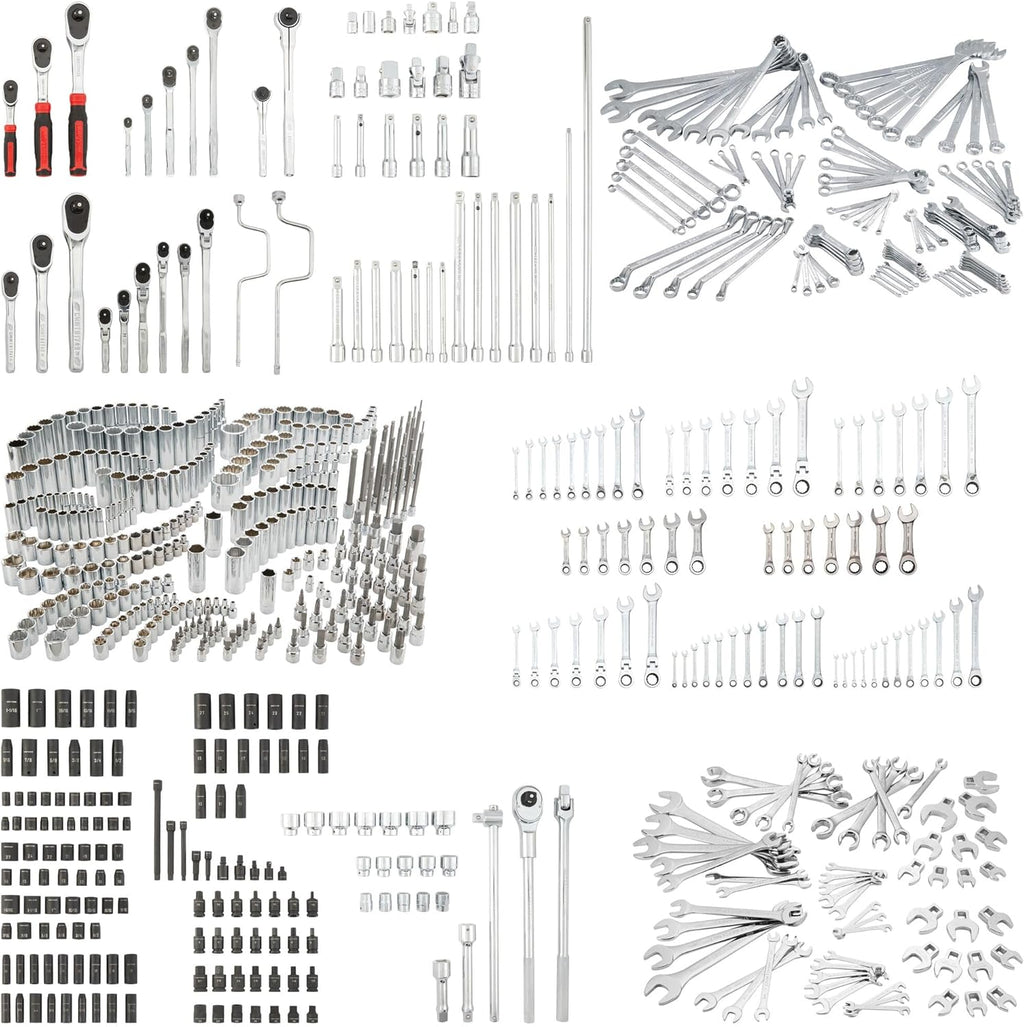 CRAFTSMAN 728 Piece Mechanics Tool Set with Sockets, Bits, Ratchets and Wrenches (CMMT72728)
