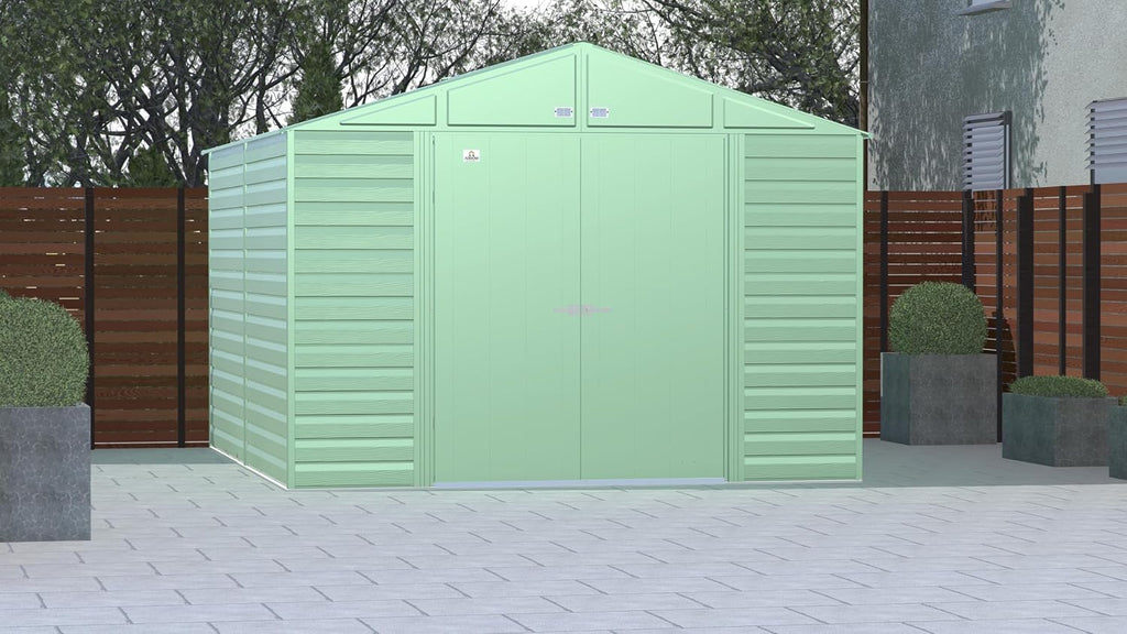 Arrow Sheds 10' x 12' Outdoor Steel Storage Shed, Green