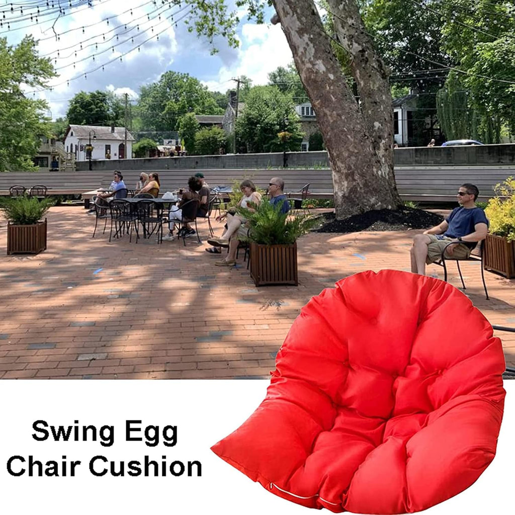 HUHJYUGE Hanging Basket Seat Cushion, Hanging Egg Chair Cushions, Hammock Chair Cushions, Thick Nest Back Pillow, Not-Slip, Washable, for Outdoor Patio Garden Swing Chair Cushion Seat Pads