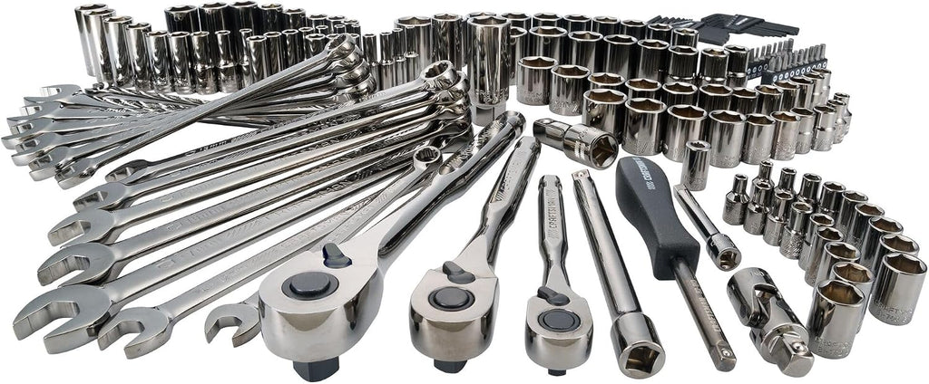 CRAFTSMAN Mechanics Tool Set, 1/4' & 3/8' & 1/2' Drive, SAE/Metric, 150 Piece (CMMT12035)