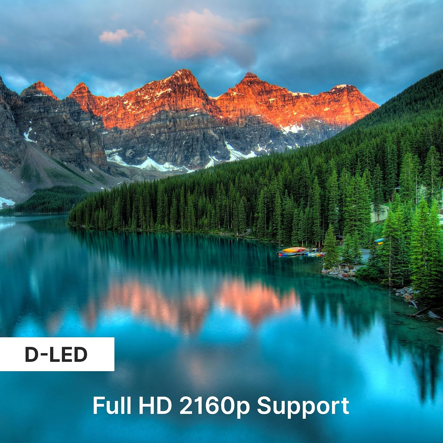 Pyle 50' 2160p UHD Smart TV - Flat Screen Monitor HD DLED Digital/Analog Television w/Built-in WebOS Hub Operating System, HDMI, USB, AV, Full Range Stereo Speaker, Wall Mount, Includes Remote Control