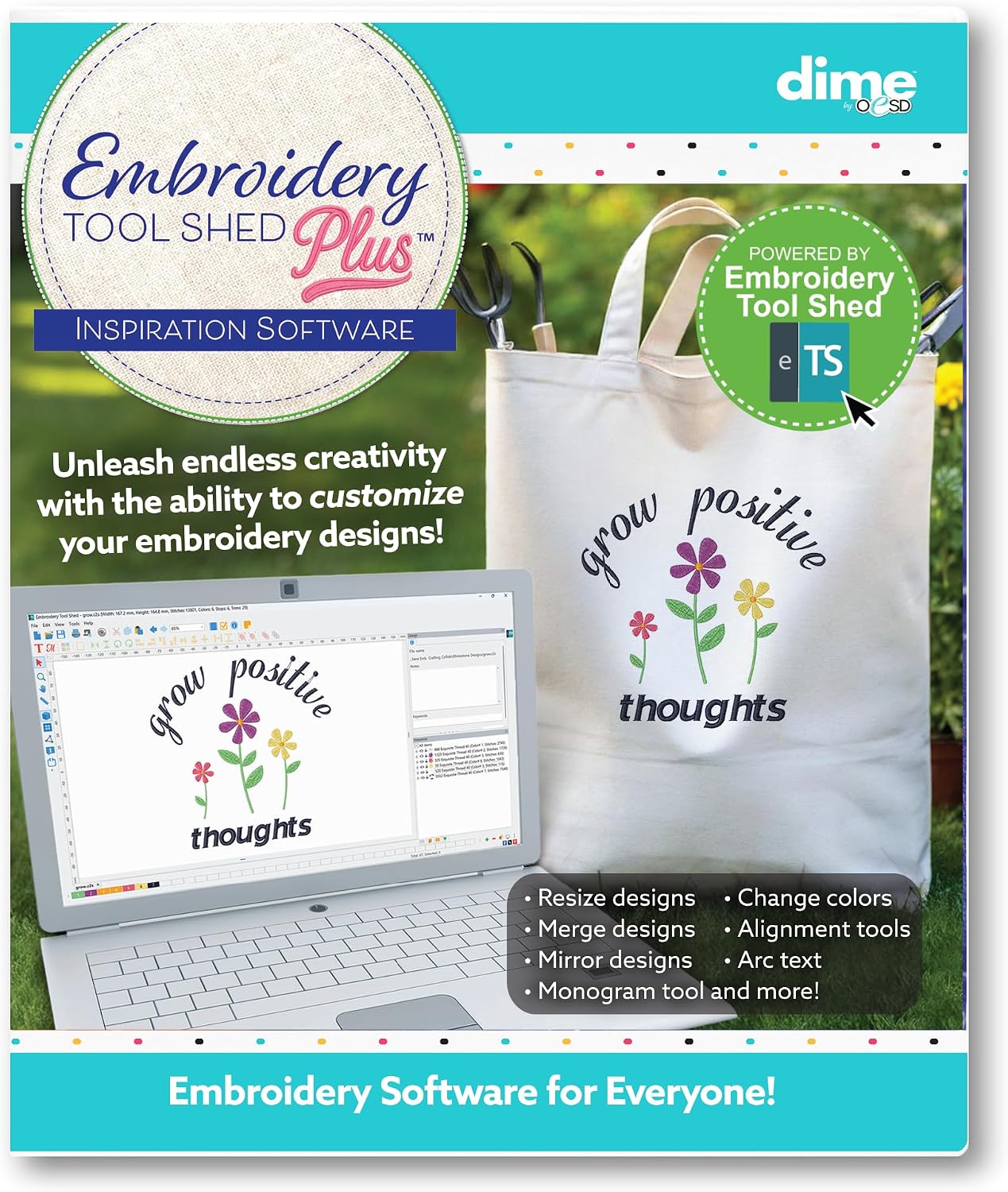 Embroidery Tool Shed PLUS - Machine Embroidery Editing Software for PC & MAC