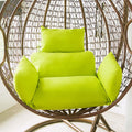 HUHJYUGE Egg Chair Cushion Replacement, Hanging Chair Cushion Only, Swing Cushion Outdoor, with Headrest, Zipper, Detachable, Skin-Friendly, Comfy, for Patio Garden