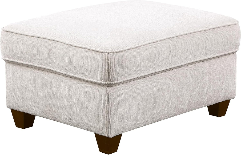 Ball & Cast 127' L-Shaped Sectional Couch with Movable Ottoman&6 Throw Pillow,7 Seat Chenille Upholstered Sofa W/2 Cup Holder,USB Port&Hidden Storage Box,DIY Combination,for Livingroom,Apartment,Beige