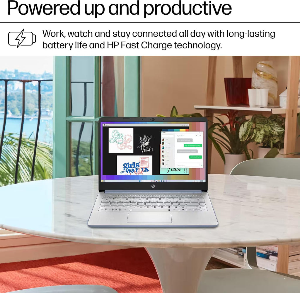 HP 14' Laptop Computer 2025-2026 Business Student, Copilot AI, Lifetime Office, 4-Core Intel CPU, 16GB RAM, 628GB Storage (128GB UFS +500GB Ext), Wi-Fi 6, 10+ Hrs, MarxsolAccessory, Win 11 Pro, Blue