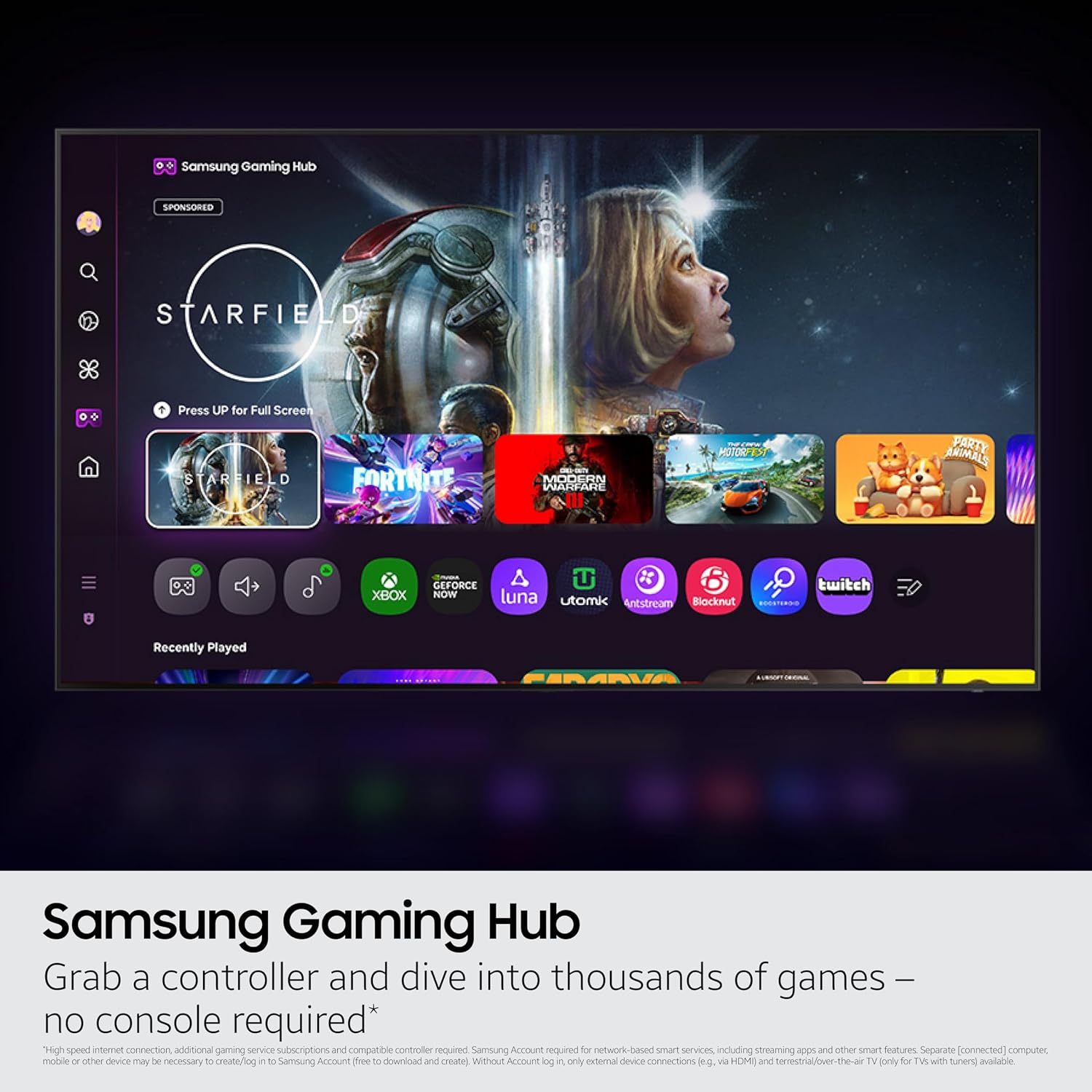 Samsung 65-Inch Class OLED S95F 4K Glare Free Smart TV NQ4 AI Gen3 Processor, OLED HDR Pro, Motion Xcelerator 164Hz, Dolby Atmos Bundle with an Austere 5S-PS4-US1 4-Outlet Power (2025)