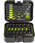 GRIPEDGE Tools | 14PC G-FORS Extractor Set | Sizes #1 - #7 | Left Hand Drill Bits Included | Removes Broken Studs, Stripped Bolts/Screws | Includes Premium Plastic Case with Foam Insert |
