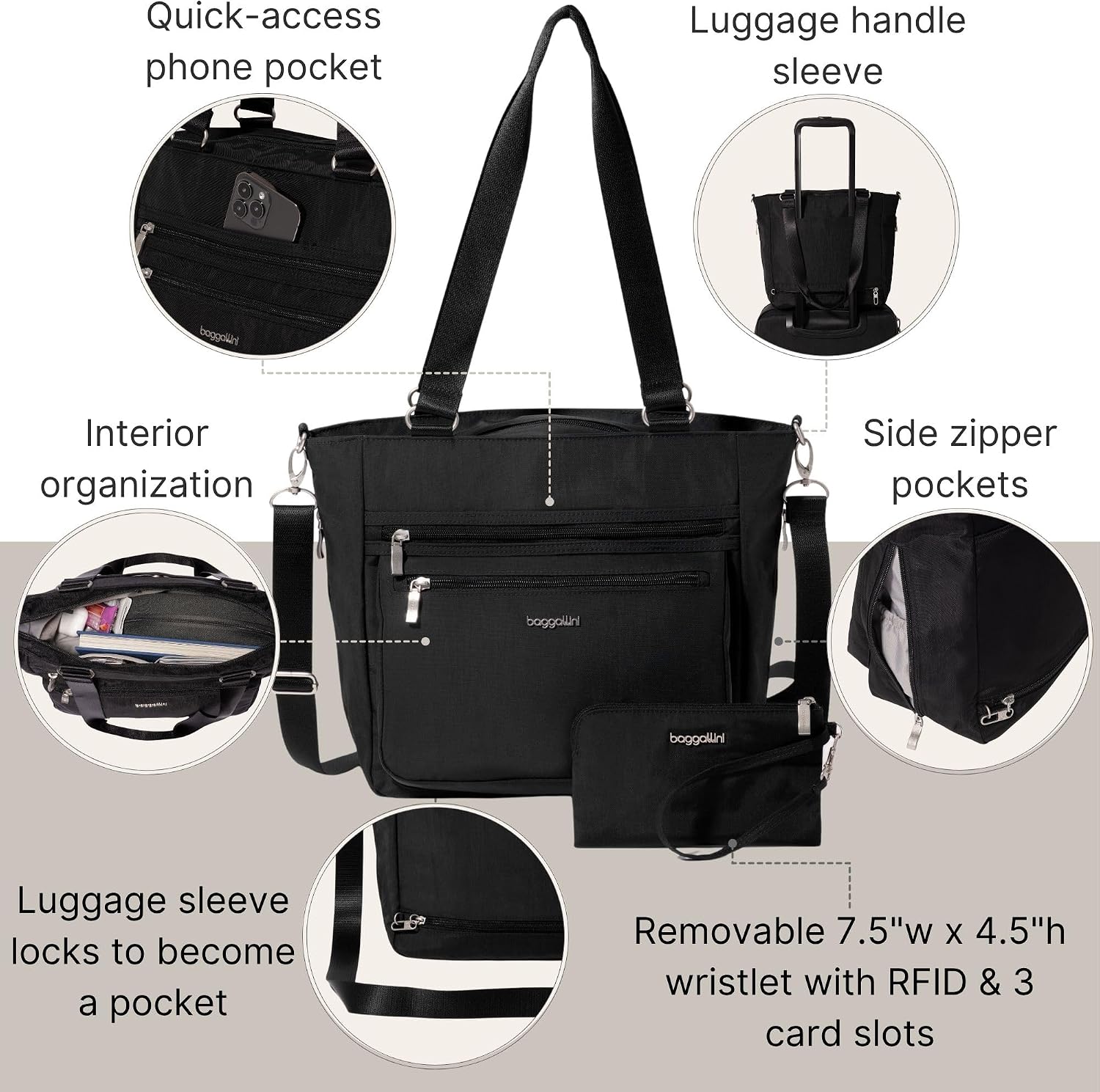 Baggallini Modern Shopper Tote