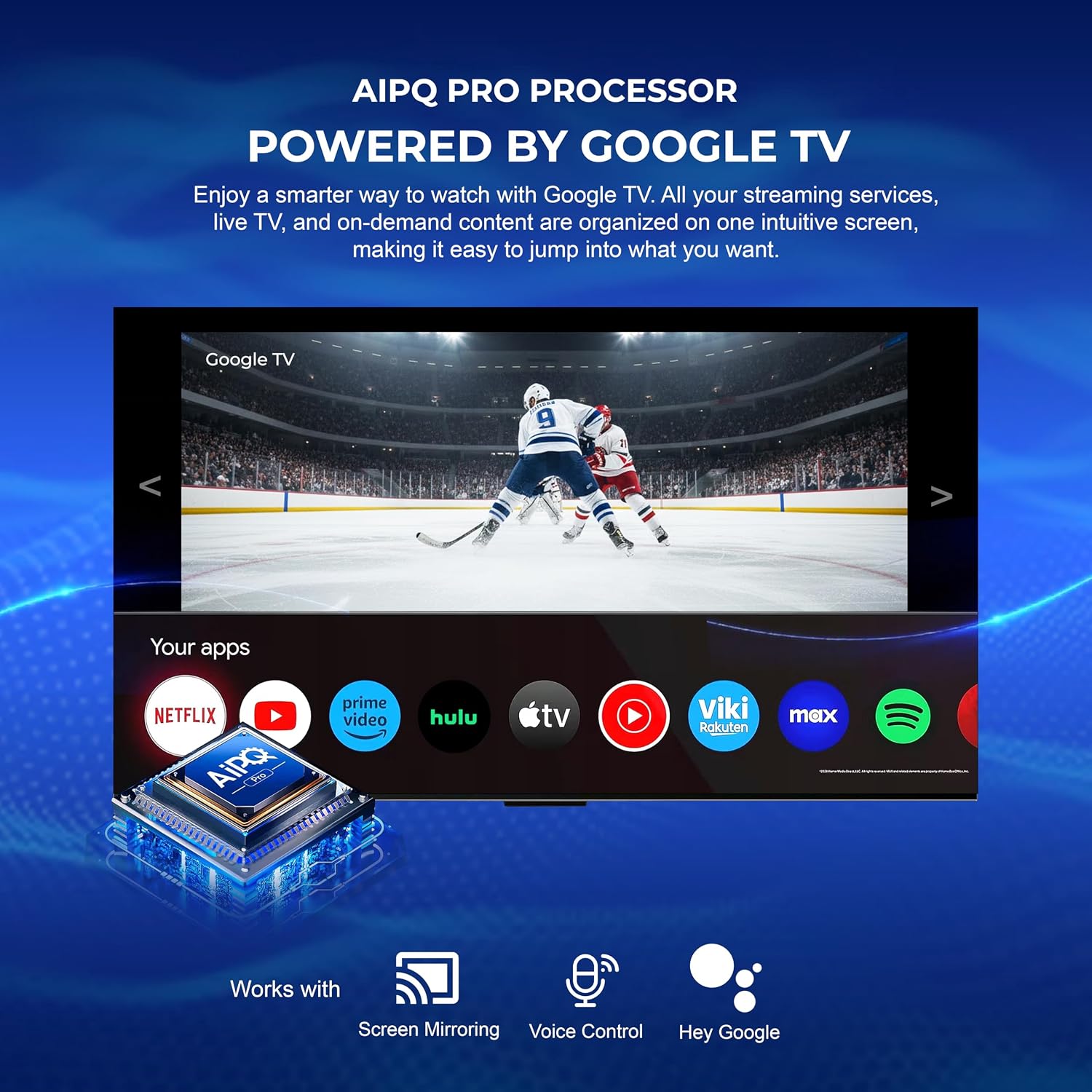 Titan G300 Mini-QLED 98 Inch Outdoor TV, Full Sun, IP65 Smart Weatherproof TV, 4K HDR, 144 Hz, Google AI OS, 5000 Nits, Wi-Fi 6, Dolby Vision&Atmos, Bang&Olufsen, Outdoor TV Cover, SlimBezel, 2YrWty